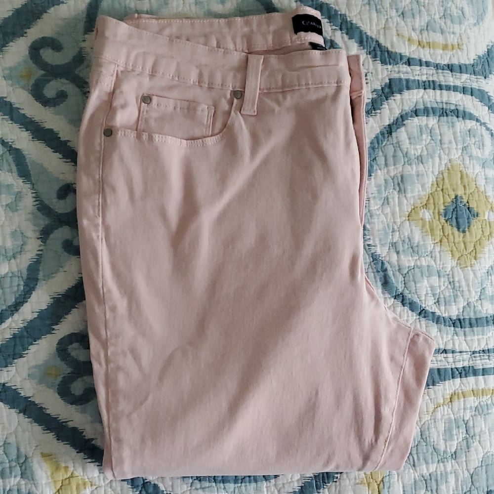 Charter Club Pink Bristol Skinny Ankle Jeans 16